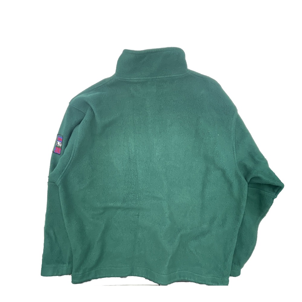 Vintage GAP Alpine Series Downhill LT Patch Fleece Sweatshirt 90s Green XL #C257 - Picture 7 of 7